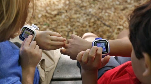 Kids wearing smartwatches